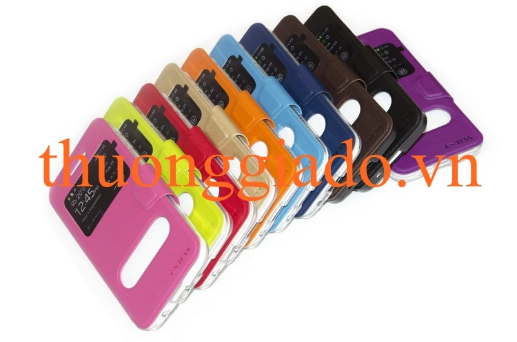 Bao Da Asus Zenfone  4.5- Asus A450 ( Hiệu ONJESS, 2 cửa sổ ) Smart Case Bao Da Asus Zenfone  4.5- Asus A450 ( Hiệu ONJESS, 2 cửa sổ ) Smart Case