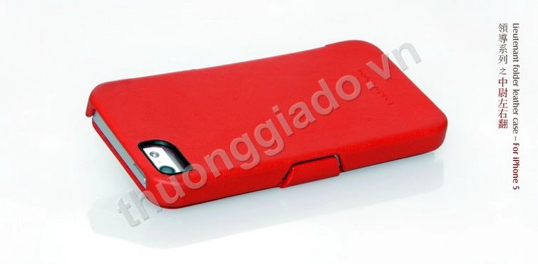 Bao Da Borofone gập ngang cho iPhone 5 ( Lientenant Folder Leather Case)