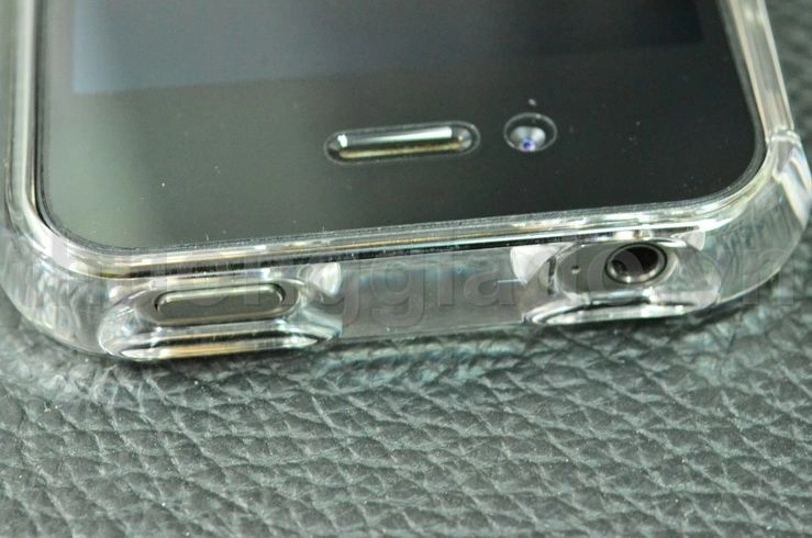 More Bumper Case For iPhone 4, iPhone 4S (Polycarbonate Plastic Jelly Ring) Color Gem Lucent