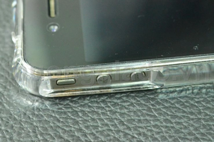 More Bumper Case For iPhone 4, iPhone 4S (Polycarbonate Plastic Jelly Ring) Color Gem Lucent