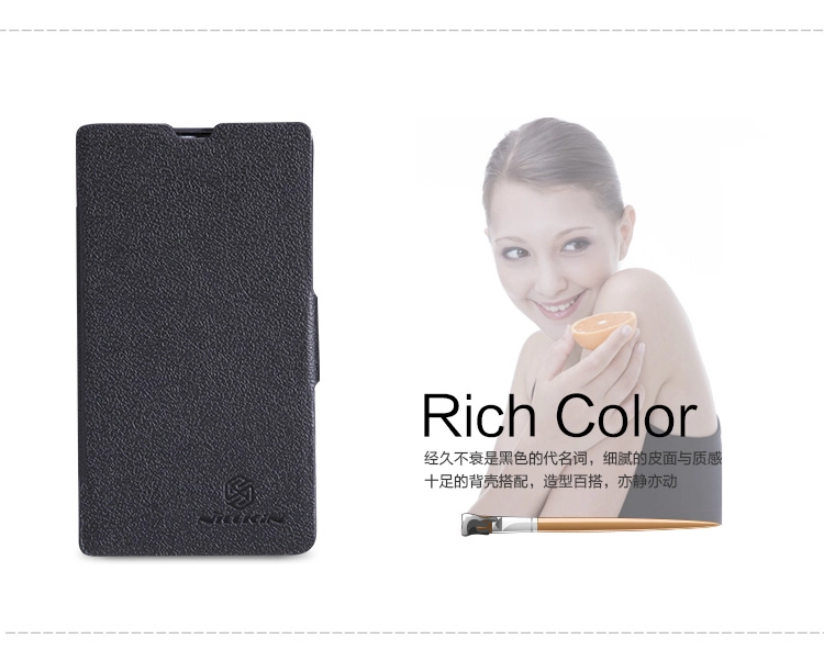 Bao Da NillKin Cho Nokia Lumia 520, lumia 525 Fresh Series Leather Case