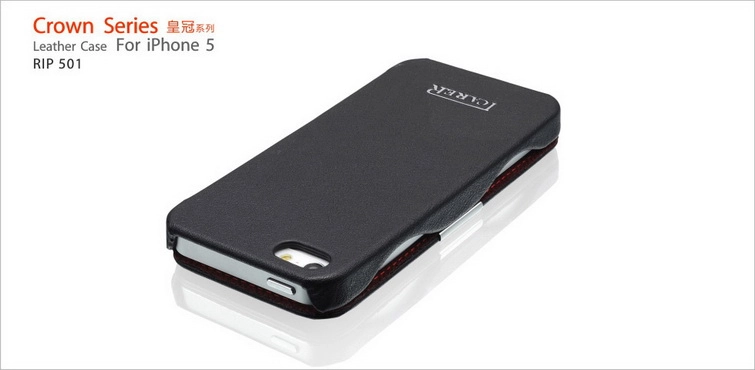 Bao Da iCarer cho iPhone 5 ( Gập mở chiều ngang và có nam châm giữ mặt)