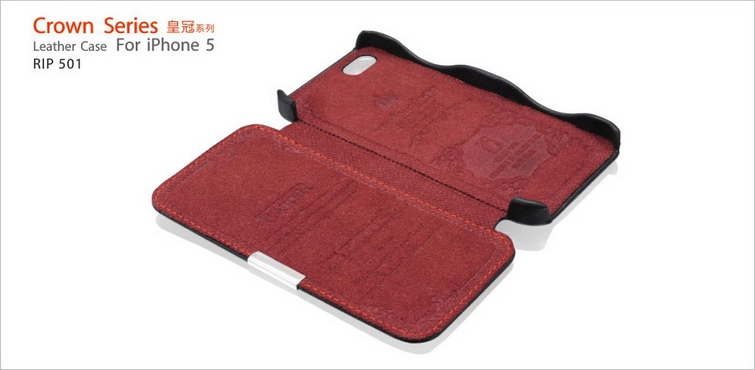 Bao Da iCarer cho iPhone 5 ( Gập mở chiều ngang và có nam châm giữ mặt)