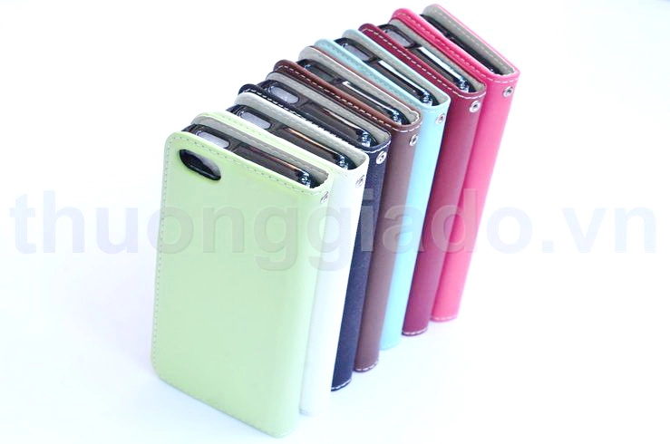 Bao Da iPhone 5 ( có dây đeo và khe để thẻ Card Visit, ATM) Hit Diary Solozen Leather Case