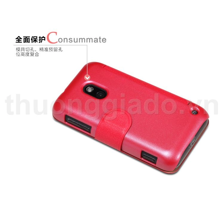 Bao Da Nokia Lumia 620 gập ngang (NillKin  Fresh Series Leather Case)