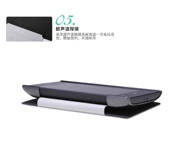 Bao Da NillKin Cho Nokia Lumia 520, lumia 525 Fresh Series Leather Case