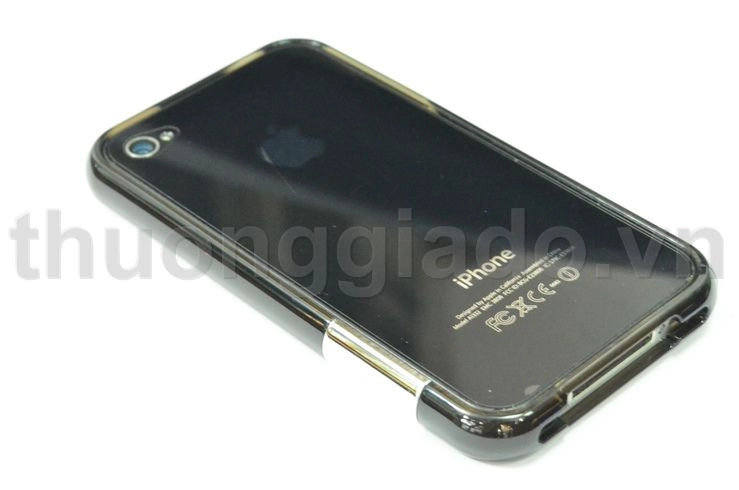 More Bumper Case For iPhone 4, iPhone 4S (Polycarbonate Plastic Jelly Ring) Color Gem Lucent