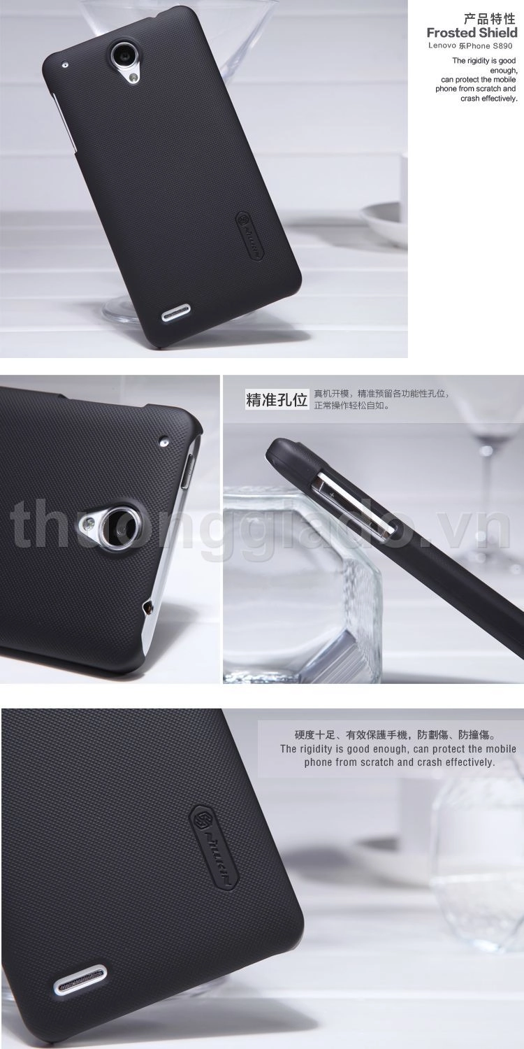 Vỏ ốp lưng sần NillKIn cho Lenovo S890 (Super Frosted Shiel)