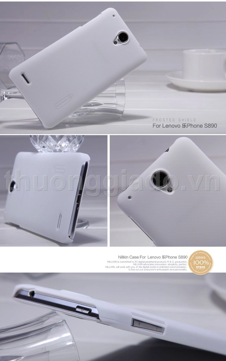 Vỏ ốp lưng sần NillKIn cho Lenovo S890 (Super Frosted Shiel)