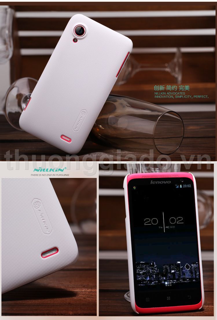 Vỏ ốp lưng sần NillKin cho Lenovo S720 (Super Frosted Shiel)