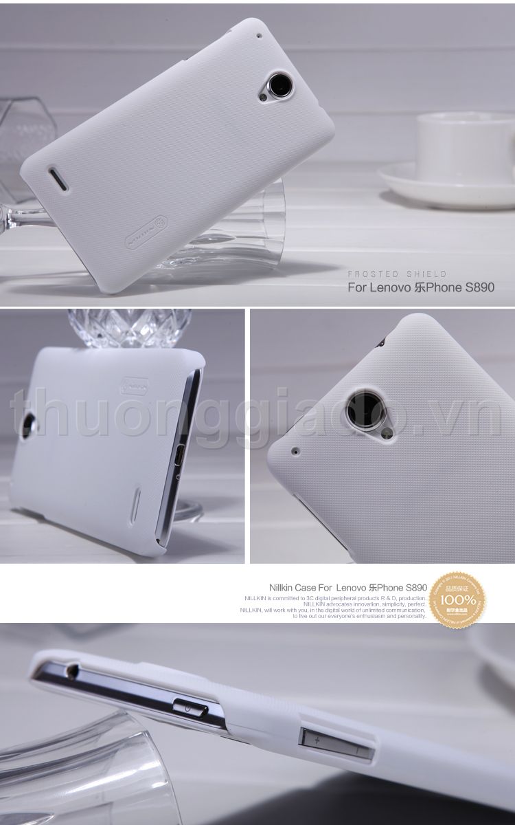 Vỏ ốp lưng sần NillKIn cho Lenovo S890 (Super Frosted Shiel)