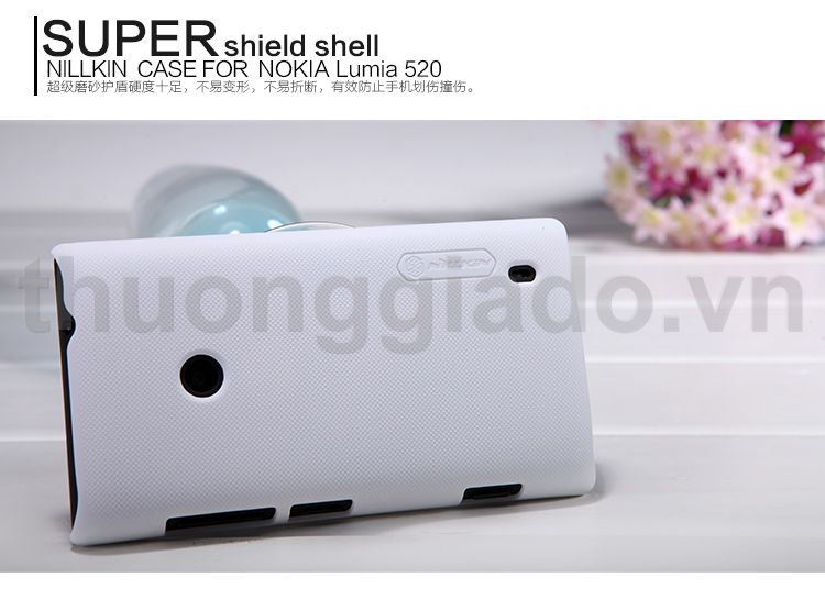 Vỏ ốp lưng sần NillKin cho Nokia Lumia 520, lumia 525 (  Super Frosted Shield )