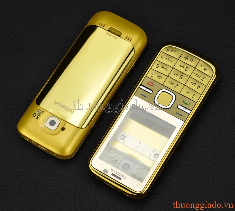 Thay vỏ Nokia C5-00 màu vàng gold