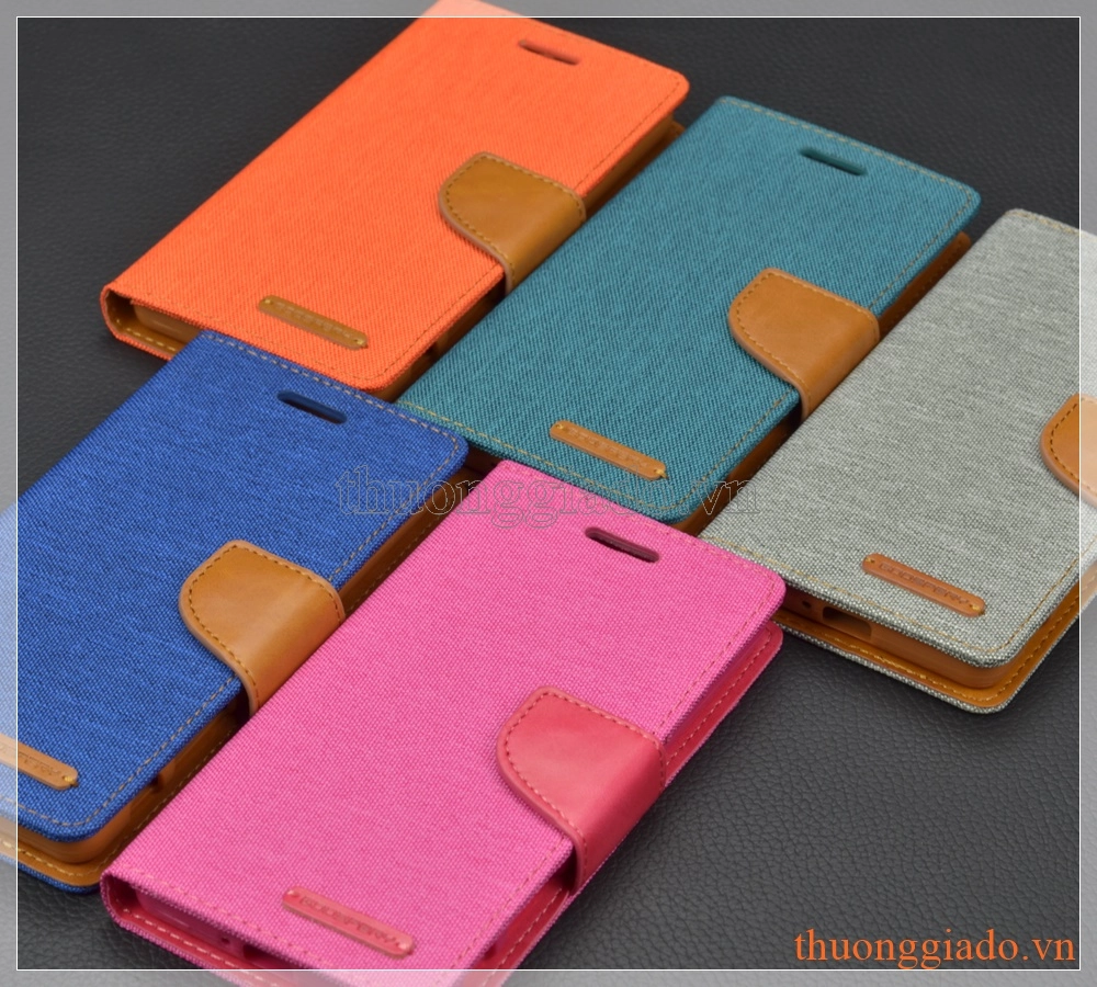 Bao da cầm tay nắp gập Sony Xperia X (F5122),CANVAS DIARY, MERCURY