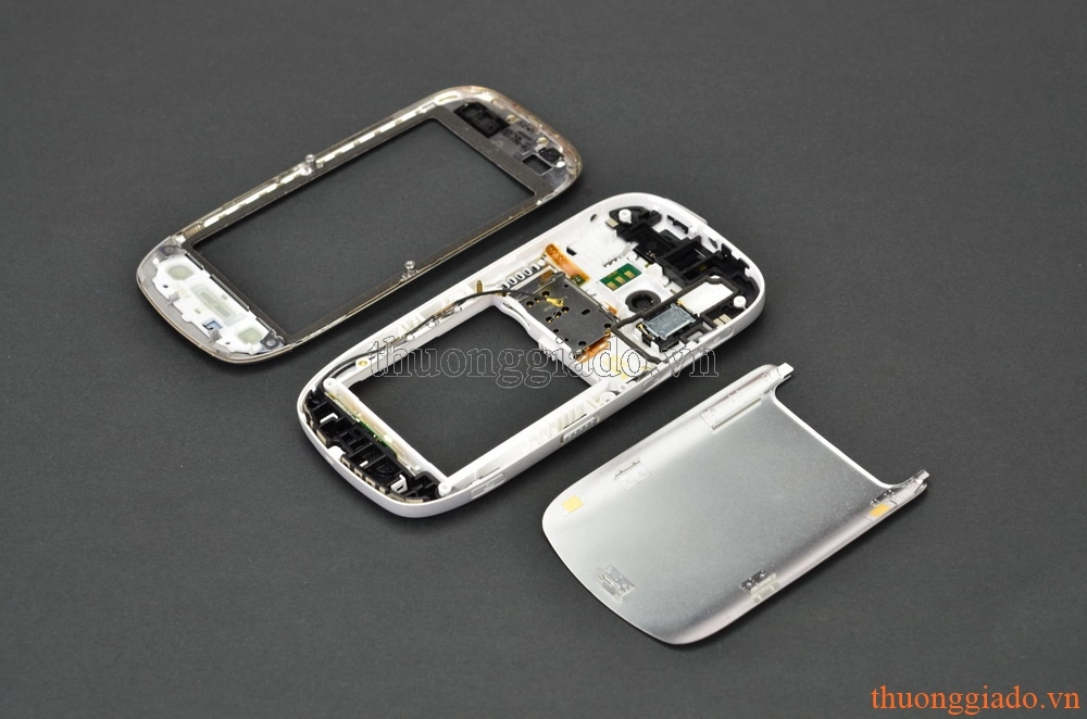 Vỏ Nokia C7-00 màu trắng bạc (hàng zin tháo máy)