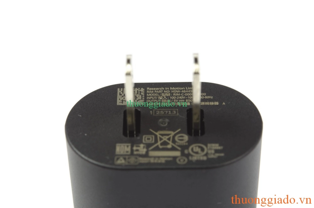 Củ Sạc BlackBerry 5V-850mA (Model: RIM-C-0004ADUOO) Củ Sạc BlackBerry 5V-850mA (Model: RIM-C-0004ADUOO)