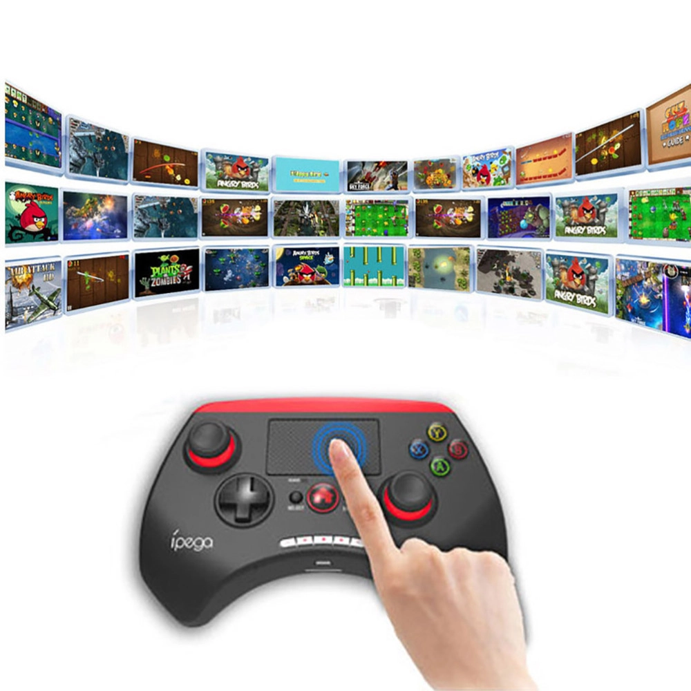 Tay chơi Game Bluetooth IPEGA PG-9028 (có hỗ trợ kẹp máy và Touch Pad)