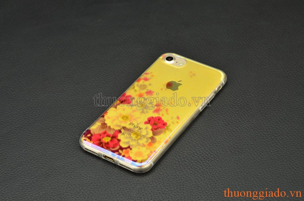 Ốp lưng silicone iPhone 7 (4.7"), mặt lưng in hình 3D