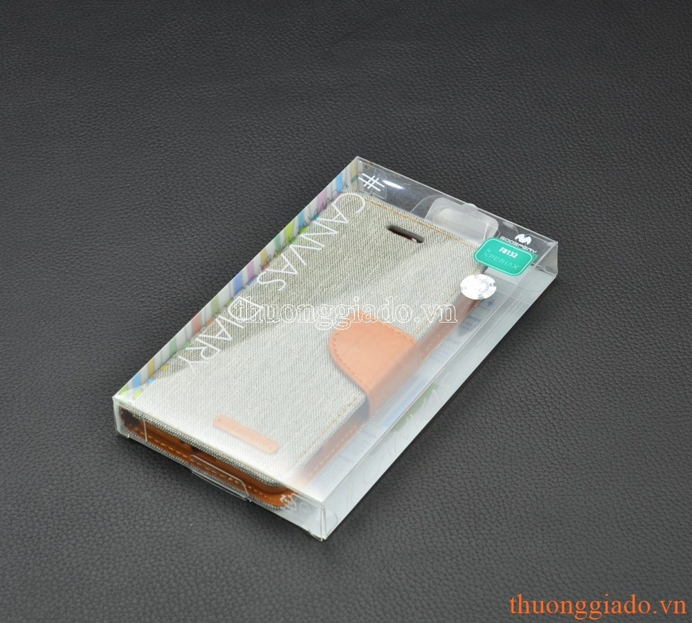 Bao da cầm tay nắp gập Sony Xperia XZ (5.2")/ XZs/ CANVAS DIARY, MERCURY