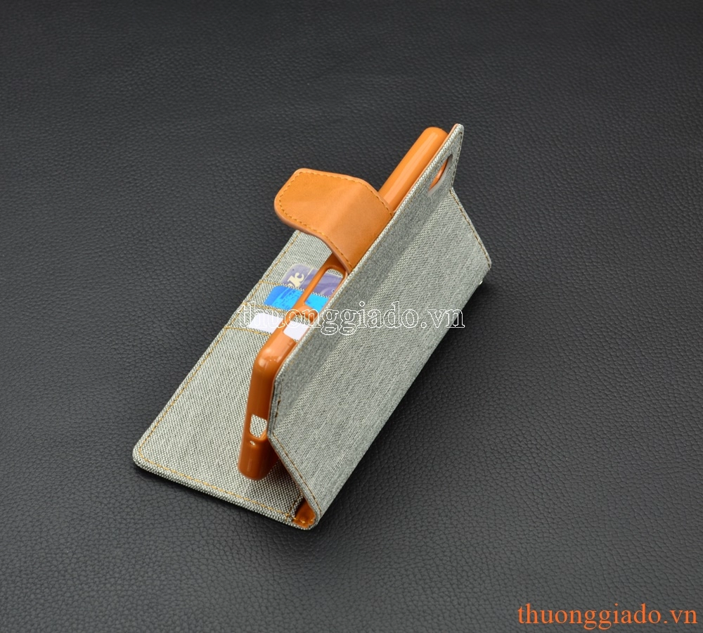 Bao da cầm tay nắp gập Sony Xperia XZ (5.2")/ XZs/ CANVAS DIARY, MERCURY