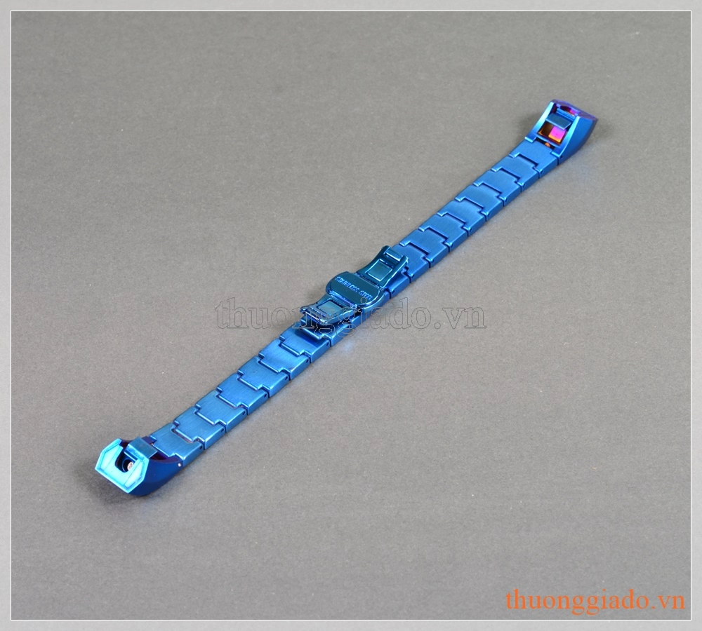 Dây đeo tay thay thế Fitbit Alta/ Fitbit Alta HR màu xanh (thép không gỉ,mắt dây to)