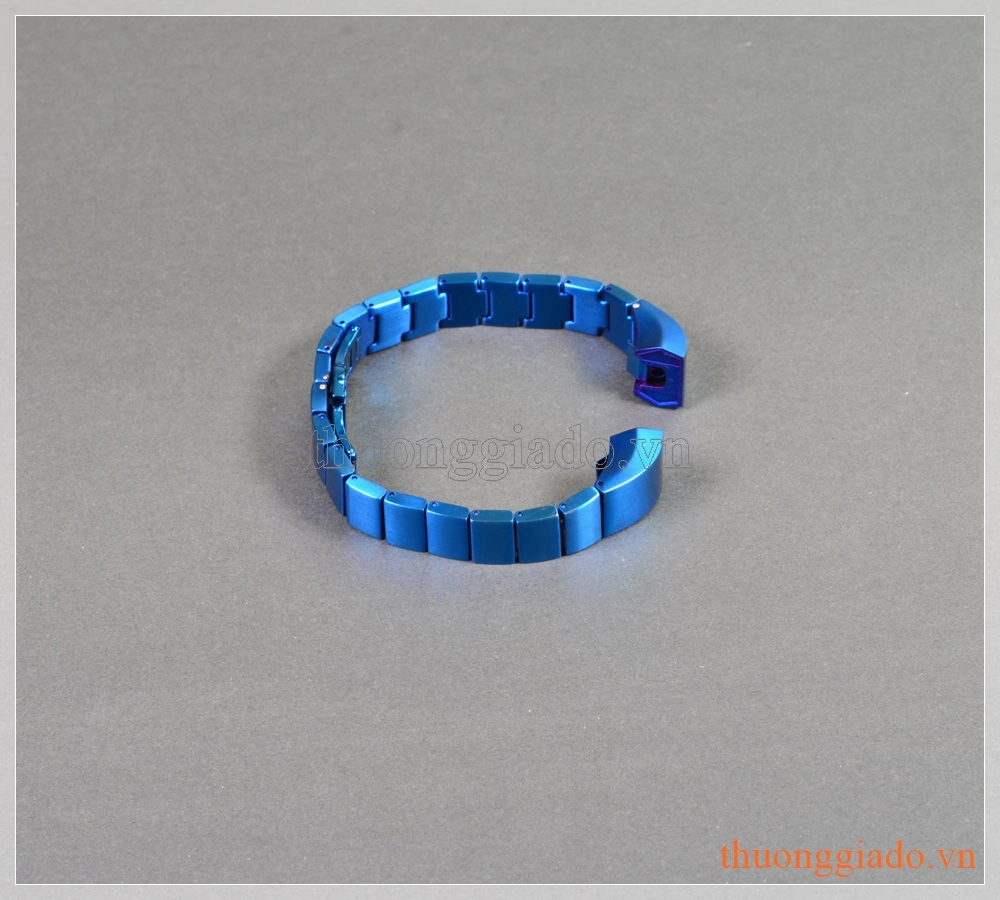 Dây đeo tay thay thế Fitbit Alta/ Fitbit Alta HR màu xanh (thép không gỉ,mắt dây to)
