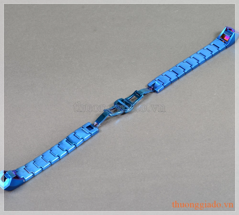 Dây đeo tay thay thế Fitbit Alta/ Fitbit Alta HR màu xanh (thép không gỉ,mắt dây to)