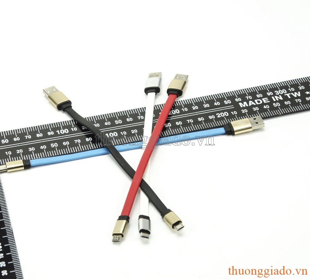 Cáp usb, cáp sạc micro usb (loại ngắn, tốc độ mở dòng cực cao)