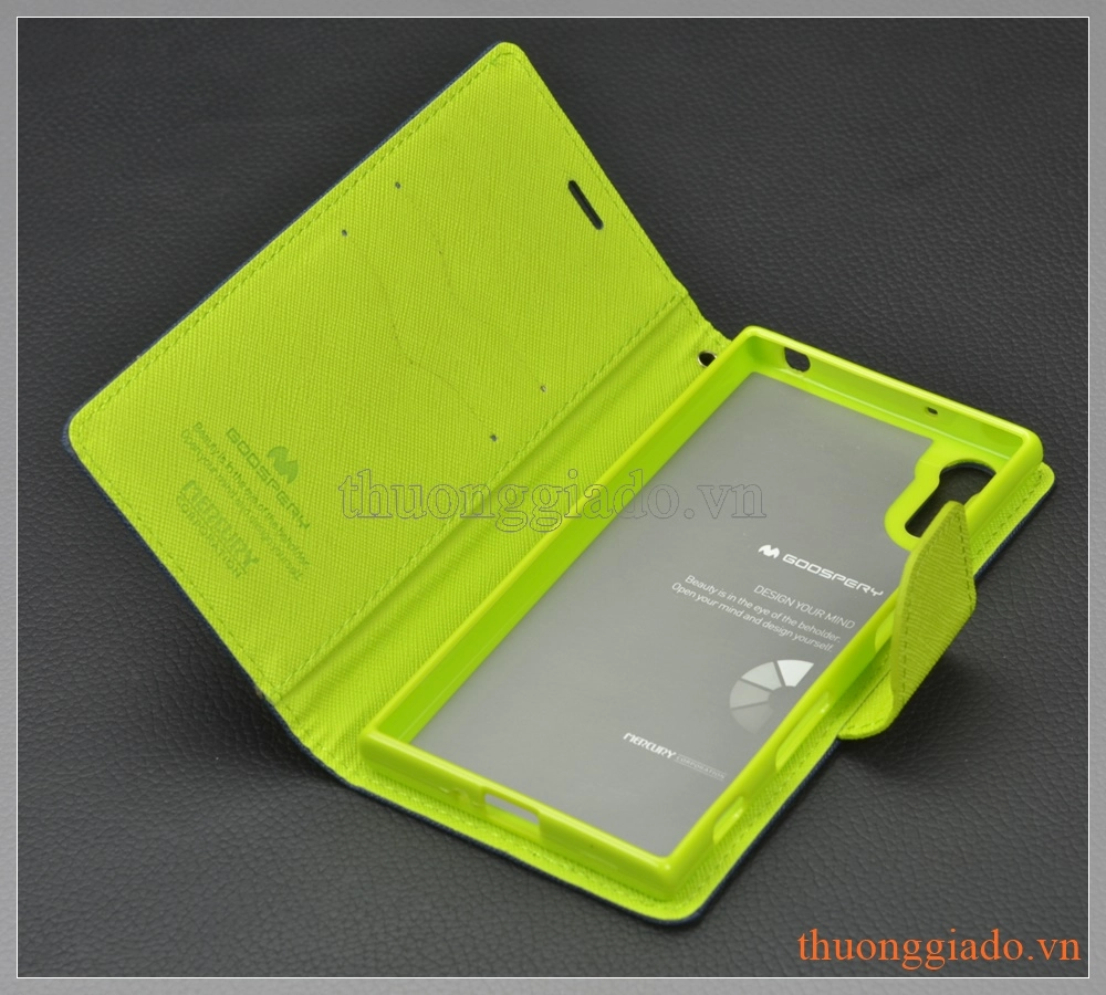 Bao da cầm tay nắp gập Sony Xperia XZ (5.2")/ Xperia XZs (FANCY DIARY CASE, GOOSPERY)