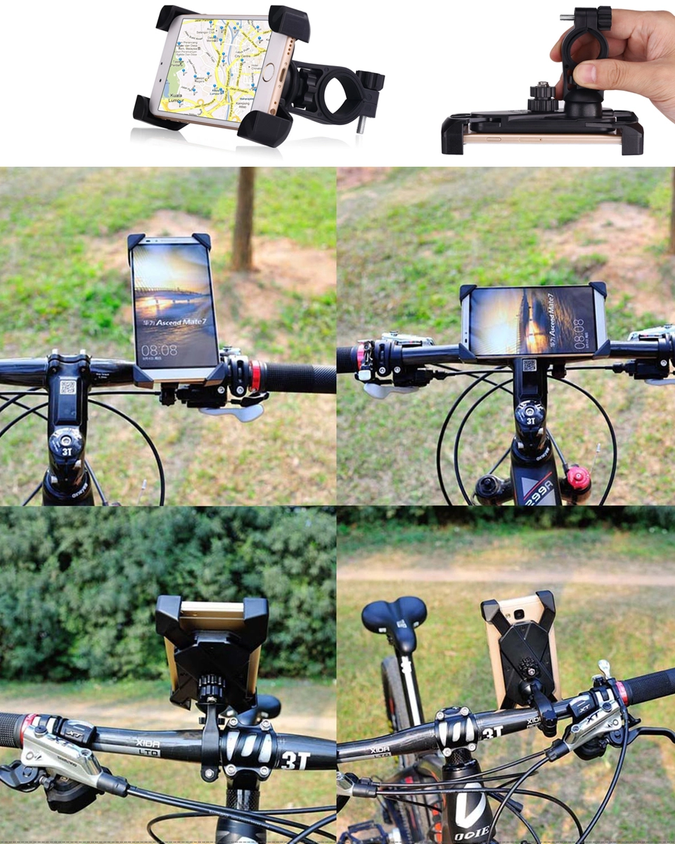 Kẹp giữ điện thoại trên ghi đông xe đạp & xe máy (Model:CH-01)