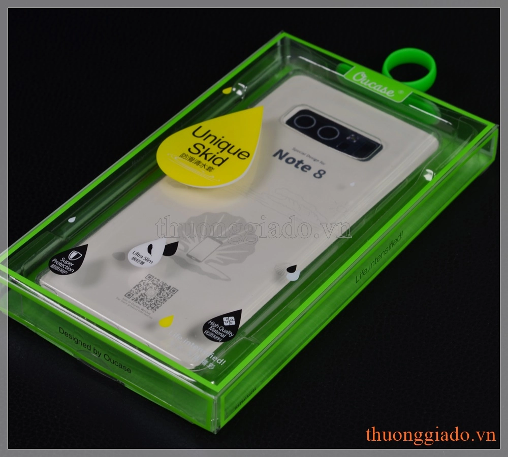 Ốp lưng silicone Samsung Note 8/ N950 (trong suốt, hiệu Vu case) Ốp lưng silicone Samsung Note 8/ N950 (trong suốt, hiệu Vu case)