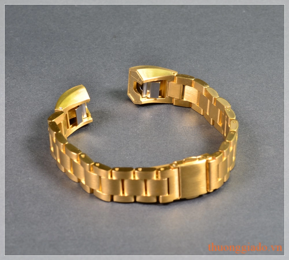 Dây đeo tay thay thế cho Fitbit Alta/ Fitbit Alta HR (thép không gỉ, màu gold, mẫu 1)