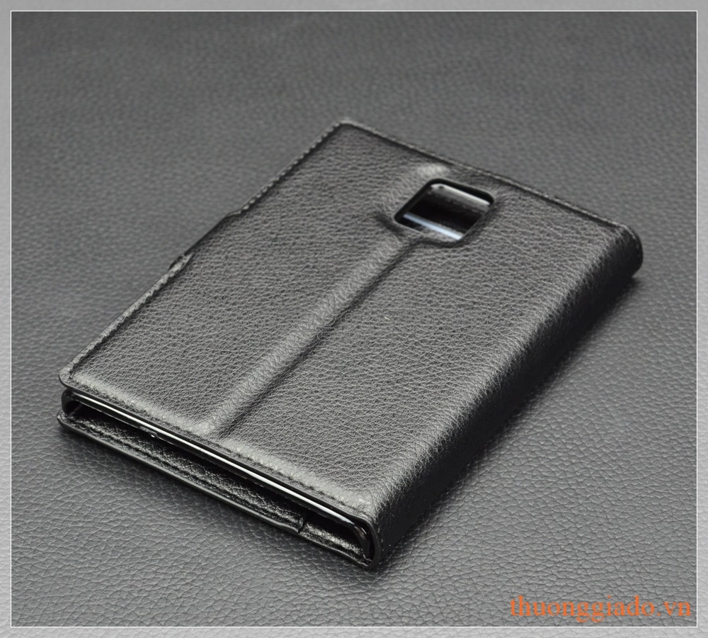 Bao da Blackberry Passport Q30 flip cover màu đen