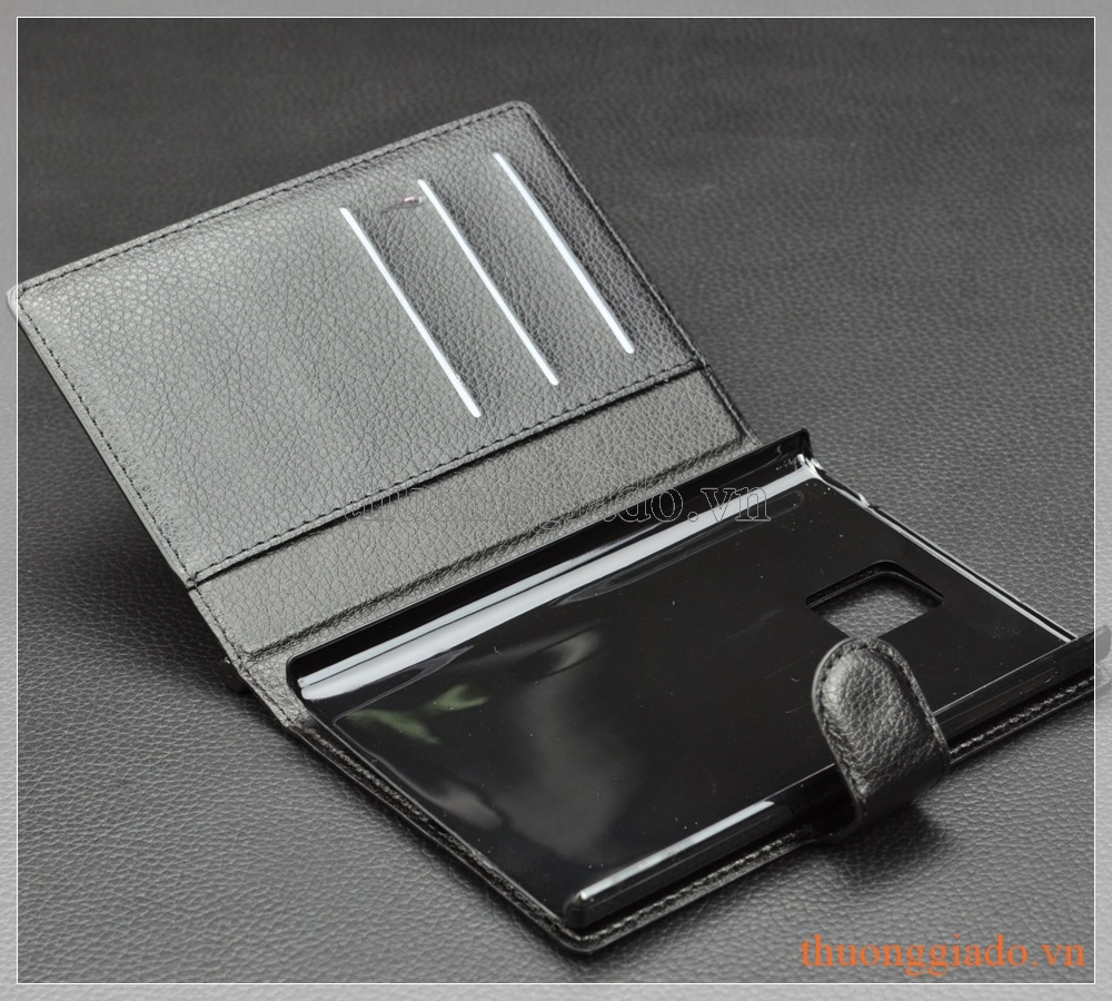 Bao da Blackberry Passport Q30 flip cover màu đen