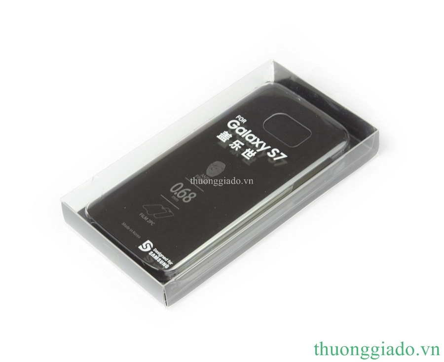 Ốp lưng Samsung Galaxy S7/ NG930 nhựa cứng trong suốt(kèm 2 miếng dán full màn hình)