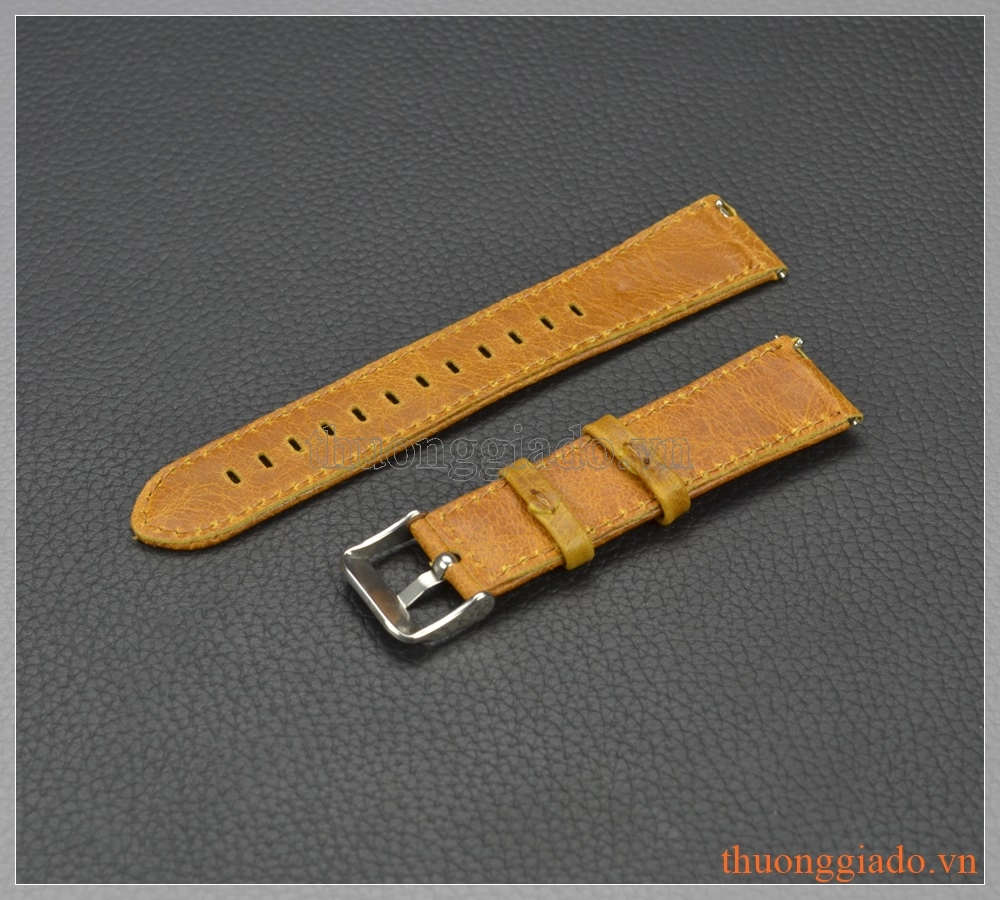 Dây da thay thế Samsung Gear S2 Classic màu da bò, cỡ L, mẫu 2 Dây da thay thế Samsung Gear S2 Classic màu da bò, cỡ L, mẫu 2