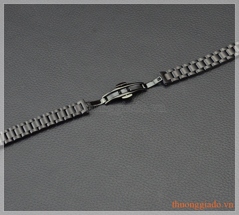 Dây đeo tay thay thế cho Fitbit Alta/ Fitbit Alta HR (thép không gỉ, màu đen, mẫu 1)