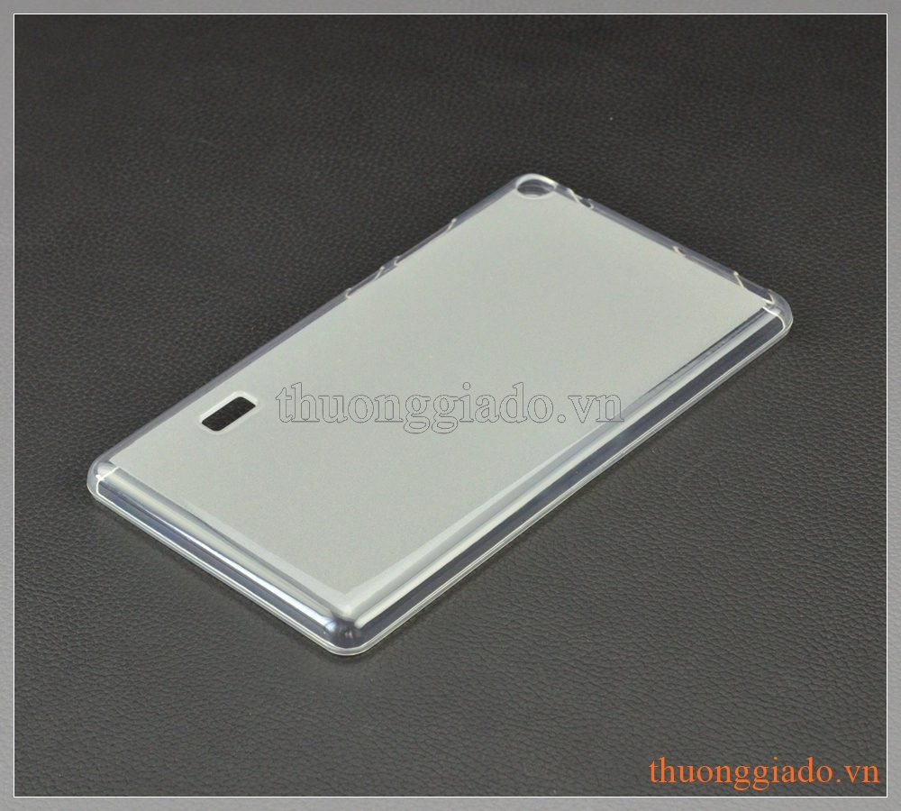 Ốp lưng silicone Lenovo Tab3 7, viền trong suốt lưng mờ đục
