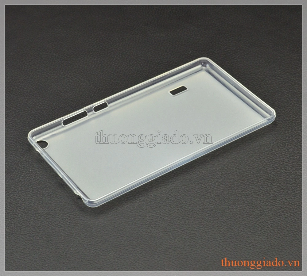 Ốp lưng silicone Lenovo Tab3 7, viền trong suốt lưng mờ đục