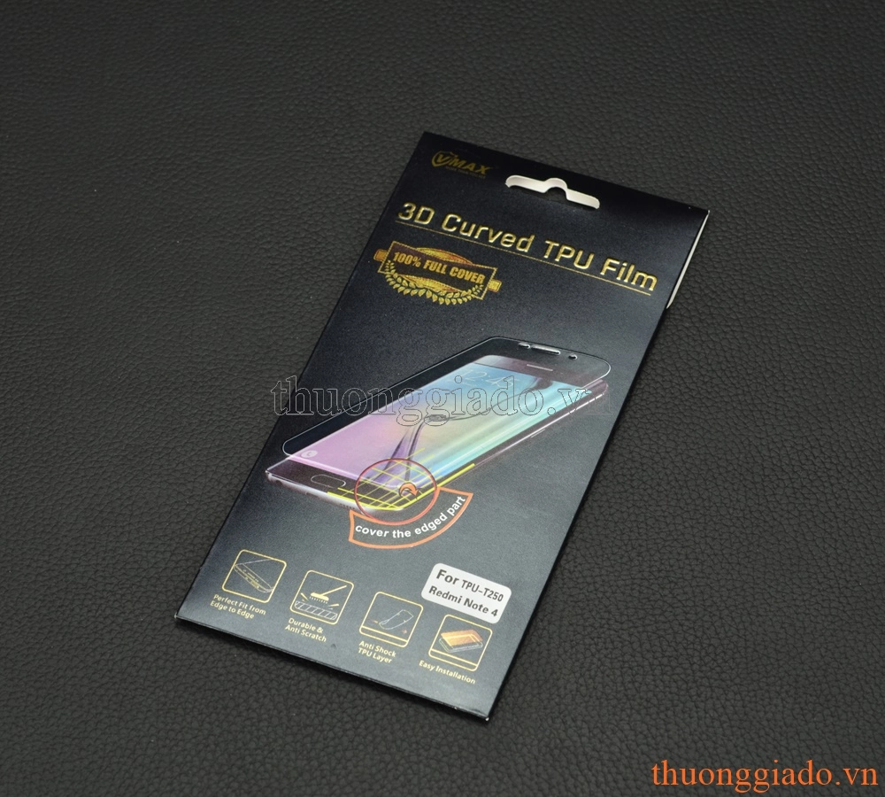 Miếng dán Vmax full màn hình Mi-Redmi Note 4 (5.5") Screen Protector