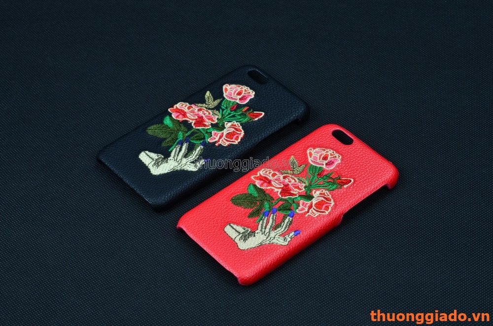 Ốp lưng da thêu hoa cho iPhone 6S, iPhone 6 (4.7")