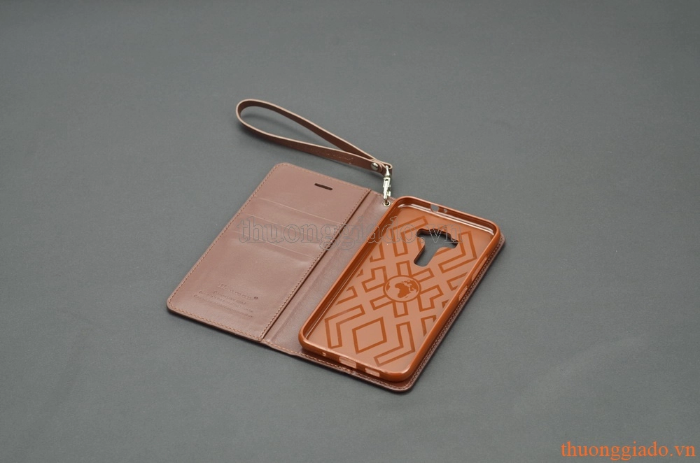 Bao da cầm tay Asus Zenfone 3 (5.2") ZE520KL, Hiệu HANMAN CANVAS DIARY