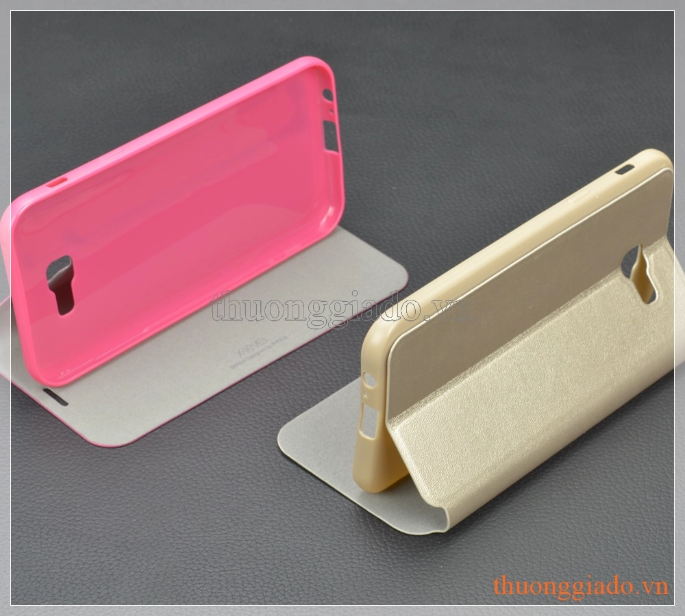 Bao da Samsung Galaxy. A7 (2017)/ Samsung A720 flip leather case (hiệu X-Level)