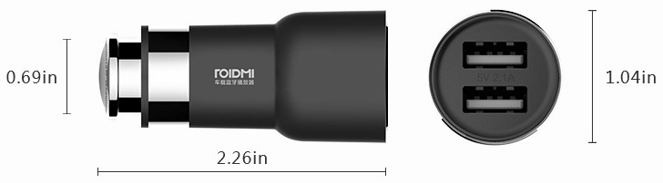 Củ sạc Xiaomi Roidmi 2 (5V-2.4A, bluetooth V4.2, tích hợp phát FM Transmitter) Củ sạc Xiaomi Roidmi 2 (5V-2.4A, bluetooth V4.2, tích hợp phát FM Transmitter)