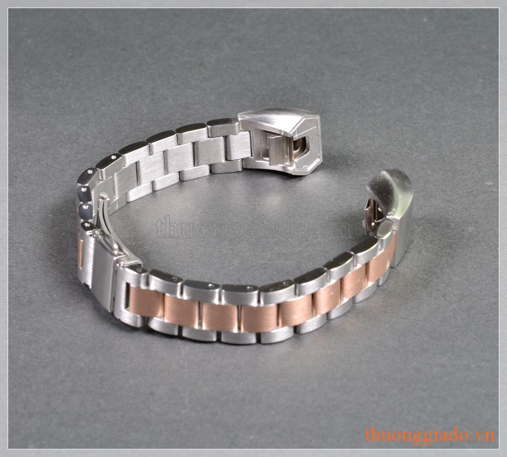 Dây vòng đeo tay Fitbit Alta HR/ Fitbit Alta (thép không gỉ, màu hồng bạc, mẫu 1)