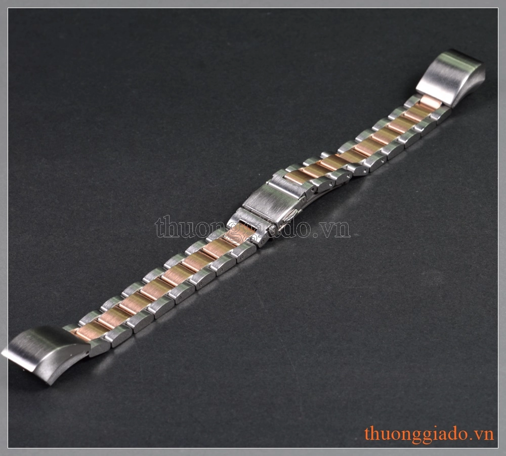 Dây vòng đeo tay Fitbit Alta HR/ Fitbit Alta (thép không gỉ, màu hồng bạc, mẫu 1)