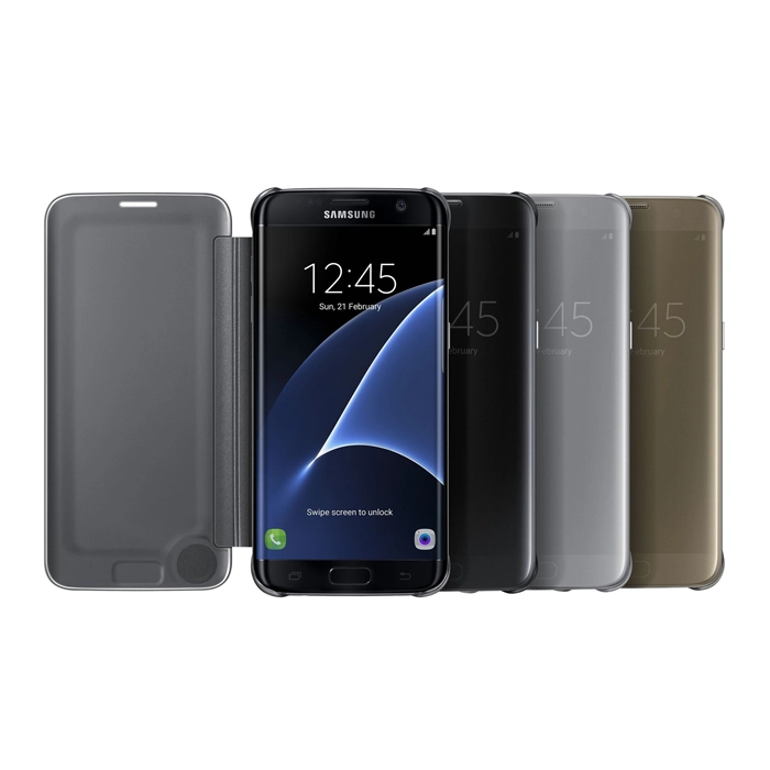 Samsung Galaxy S7 Edge NG935 Clear View Cover Màu Trắng Bạc Chính Hãng