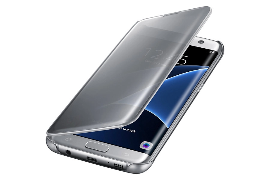 Samsung Galaxy S7 Edge NG935 Clear View Cover Màu Trắng Bạc Chính Hãng