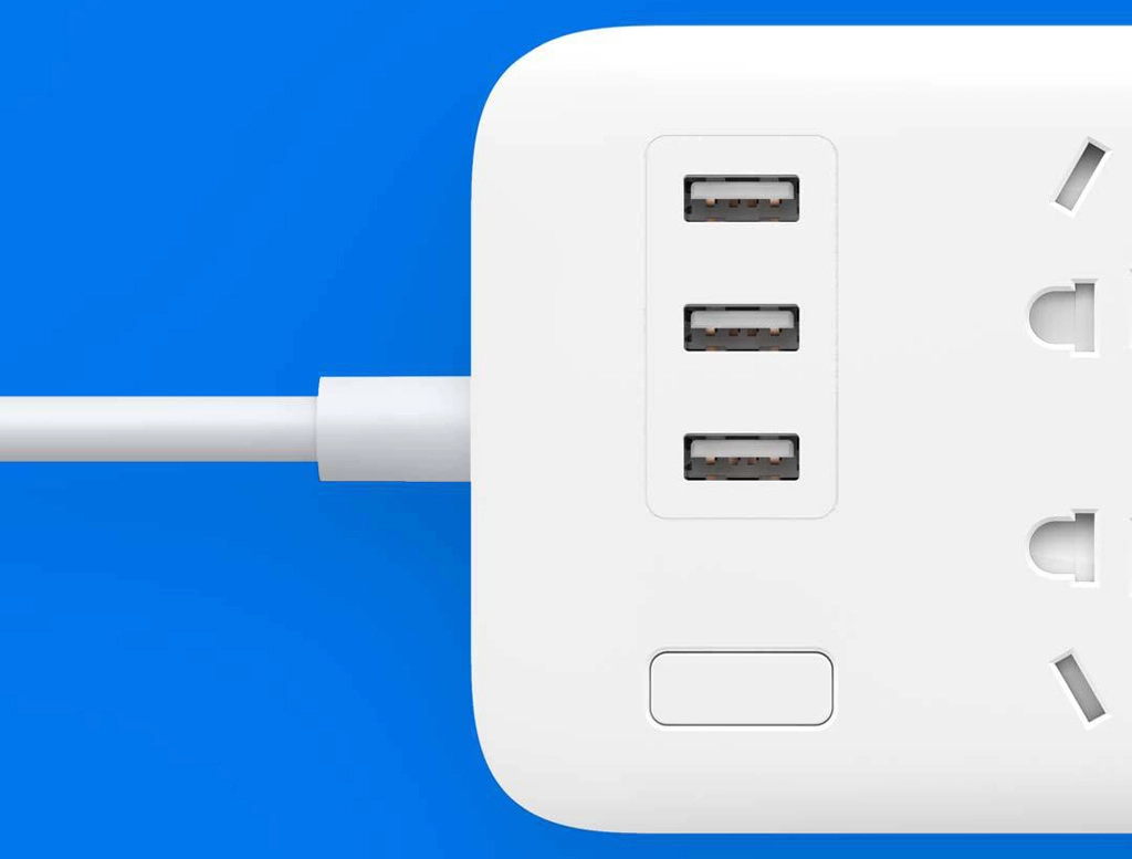 Ổ cắm điện Xiaomi Mi Power Strip (6 ổ cắm điện 220V / 3 cổng cắm usb 5v)