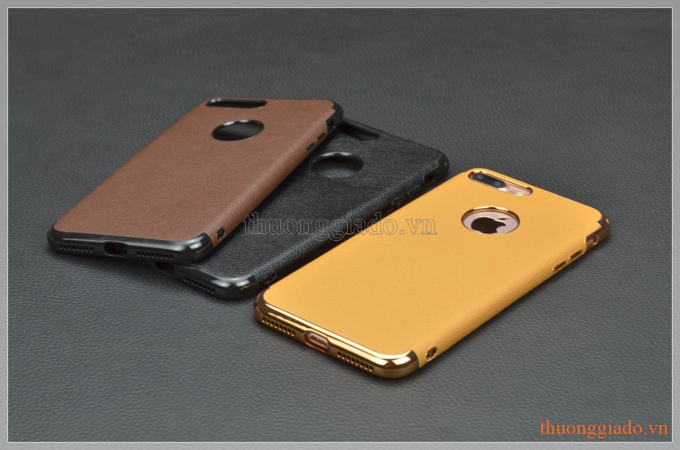 Ốp lưng silicone giả da iPhone 7 Plus (5.5"), hiệu Dadadario